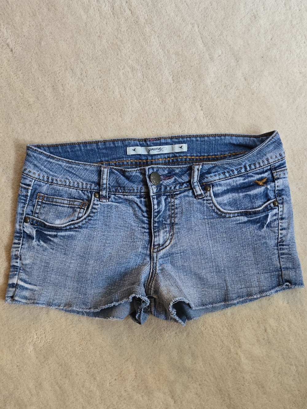 Grane Faded Blue Denim Cutoff Shorts Size 7